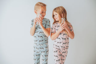 Bamboo Short Sleeve Pajama Set - Cake Pop Cows