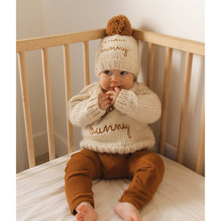 Snow Bunny Pecan Crew Neck Sweater Baby & Toddler Outerwear