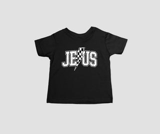 Salt + Salvation Threads "Divine Power" Tee Shirt: Jesus with Lightning Bolt | Baby Riddle