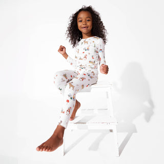 Bamboo Long Sleeve Pajama Set - Santa's Workshop Bellabu Bear