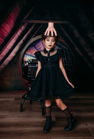 Girl's Gothic Darling Party Twirl Dress Baby & Toddler Dresses