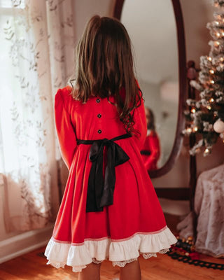 Girl's Holiday Twirl Dress - Sweetie Clause Eliza Cate and Co