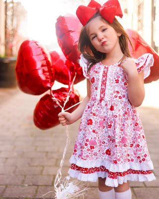 Girl's Twirl Dress - Love Blooms (Floral) Baby & Toddler Dresses