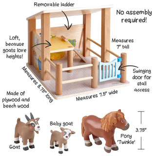 HABA USA Little Friends Petting Zoo with Farm Animals