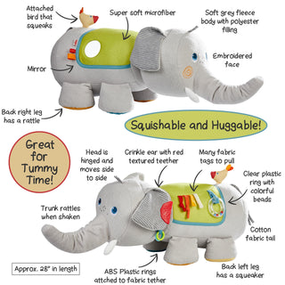 HABA USA Elephant Discovery Pillow