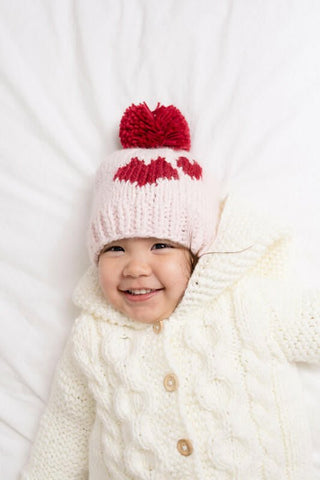 Huggalugs Knit Beanie Hat - Sweetheart