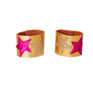 Superhero Mask and Cuff Set - Purple & Fuchsia