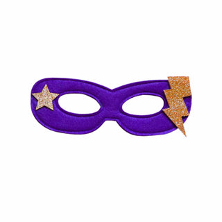 Superhero Mask and Cuff Set - Purple & Fuchsia