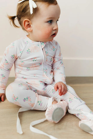 In My Jammers Convertible Footie Romper - Ballerina | Baby Riddle