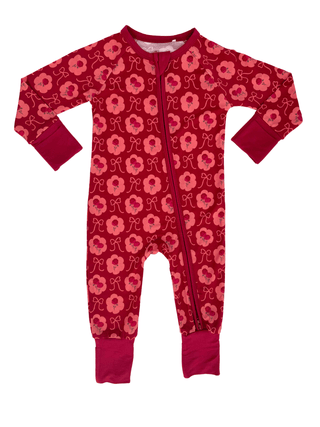 Bamboo Convertible Footie Romper - Elle Floral