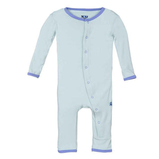 Bamboo Applique Coverall - Aloe Butterfly KicKee Pants