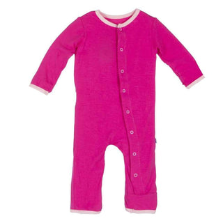 Bamboo Applique Coverall - Calypso Hippo KicKee Pants