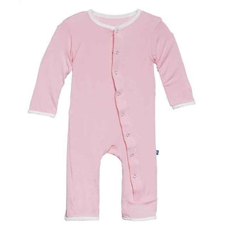 KicKee Pants Applique Coverall - I Love Mom, Girl