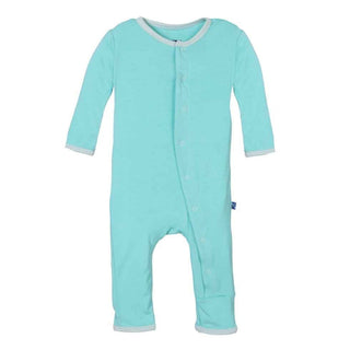 Bamboo Applique Coverall - Kiwi KicKee Pants