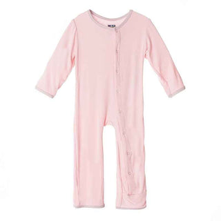 Bamboo Applique Coverall - Lotus Plesiosaur KicKee Pants