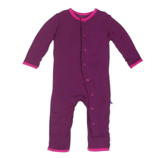 Bamboo Applique Coverall - Melody Hedgehog KicKee Pants