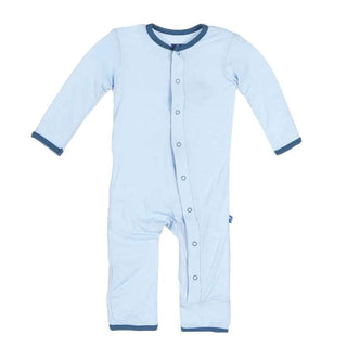 Bamboo Applique Coverall, Pond Sunshine Lion KicKee Pants