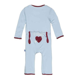 KicKee Pants Applique Coverall - Pond Sweet Heart