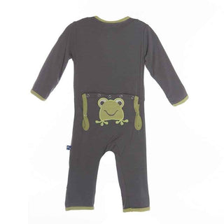 Bamboo Applique Coverall, Rain Toads KicKee Pants