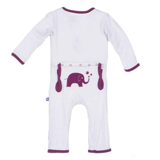 Bamboo Applique Coverall, Thistle Elephant Baby & Toddler Sleepwear