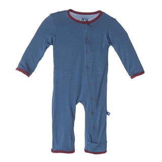 Bamboo Applique Coverall - Twilight Space Ship Baby & Toddler Sleepwear