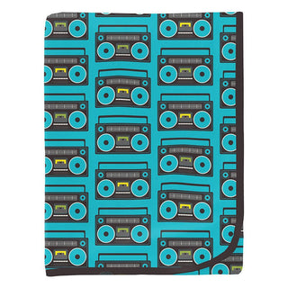 Baby Boys Print Bamboo Swaddling Blanket - Confetti Boombox Swaddling Blankets