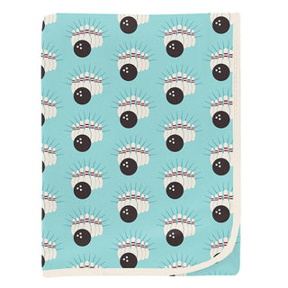 Baby Boys Print Bamboo Swaddling Blanket - Summer Sky Bowling Swaddling Blankets