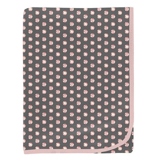 KicKee Pants Baby Girls Print Bamboo Swaddling Blanket - Pewter Sparkle