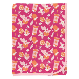 Baby Girls Print Bamboo Swaddling Blanket - Calypso Orange Cream Swaddling Blankets