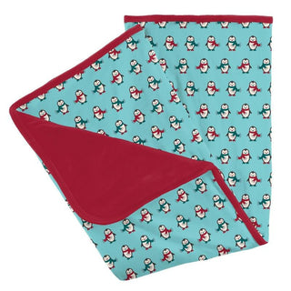 Baby Print Bamboo Stroller Blanket, Iceberg Penguins - One Size (WCA22) Swaddling & Receiving Blankets