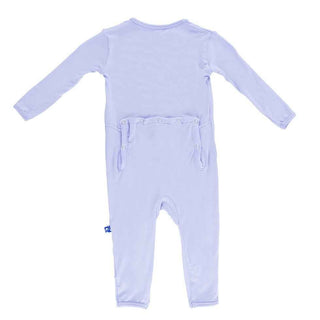 Girl's Solid Bamboo Coverall with Zipper - Lilac Baby & Toddler Sleepwear