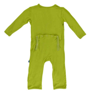 Kickee Pants Solid Coverall with Zipper - Meadow