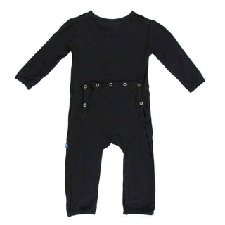 Solid Bamboo Coverall with Zipper - Midnight Baby & Toddler Sleepwear