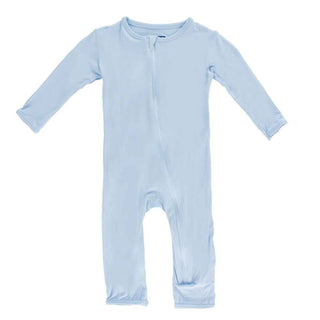 Boy's Solid Bamboo Coverall with Zipper - Pond Baby & Toddler Sleepwear