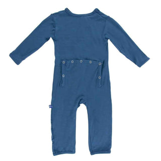 Boy's Solid Bamboo Coverall with Zipper - Twilight Baby & Toddler Sleepwear