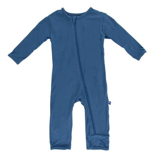 Boy's Solid Bamboo Coverall with Zipper - Twilight Baby & Toddler Sleepwear