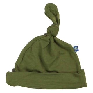 Solid Bamboo Basic Single Knot Hat, Moss Baby & Toddler Hats