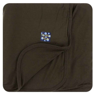 Basic Solid Bamboo Stroller Blanket - Bark, One Size Swaddling & Receiving Blankets