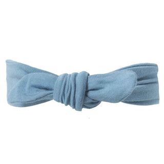 Solid Bamboo Bow Headband, Blue Moon KicKee Pants