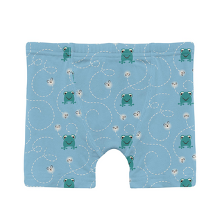 Kickee Pants Boxer Briefs (Set of 3) - Seaside Blue Frogs & Flies, Agave & Fresh Air Fishing | Baby Riddle