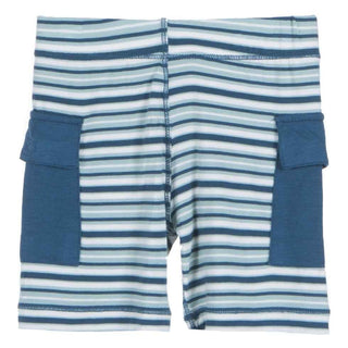 Boys Cargo Shorts, Boy Animal Stripe KicKee Pants