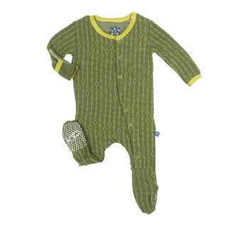 Boy's Bamboo Footie with Snaps, Beanstalk Baby & Toddler Sleepwear