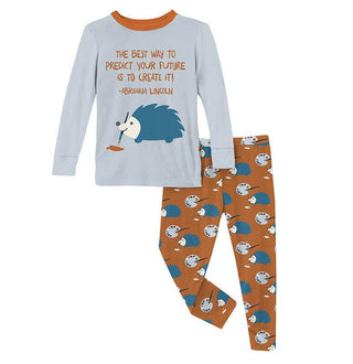 KicKee Pants Boys Long Sleeve Graphic Tee Pajama Set - Harvest Art Class | Stylish Sleepies offer designs that make bedtime beautiful.