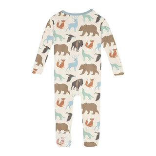 Boy's Print Bamboo Convertible Sleeper with Zipper - National Wildlife Federation Baby & Toddler Sleepwear