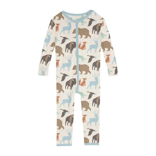 Boy's Print Bamboo Convertible Sleeper with Zipper - National Wildlife Federation Baby & Toddler Sleepwear