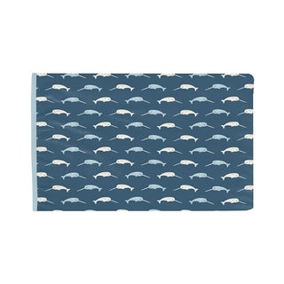 KicKee Pants Boy's Print Bamboo Pillowcase - Deep Sea Narwhal