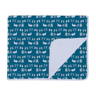 Boy's Print Bamboo Toddler Blanket - Seaport 3 Little Kittens Swaddling & Receiving Blankets