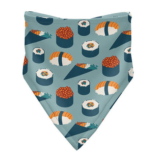 KicKee Pants Boys Print Bandana Bib Set of 3 - Jade Sushi, Dino Stripe and Lagoon Scales - One Size 15ANV