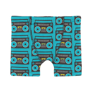 KicKee Pants Boy's Print Boxer Brief - Confetti Boombox