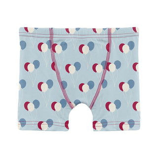 KicKee Pants Boy's Print Boxer Brief - Spring Sky Birthday